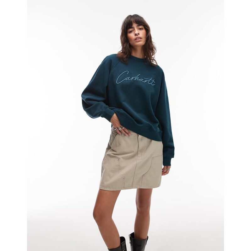 Carhartt WIP ray sweatshirt in dark green 113262601