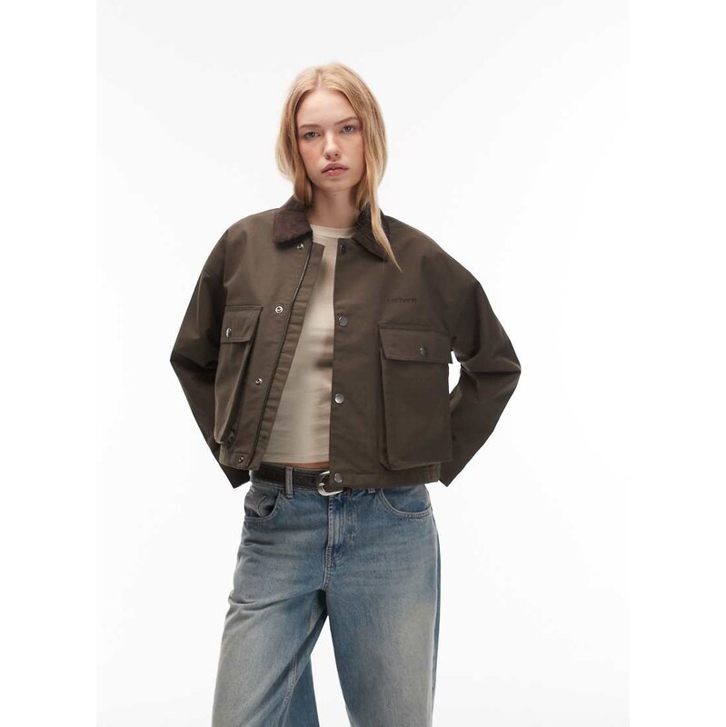 Carhartt WIP dunham jacket in khaki green