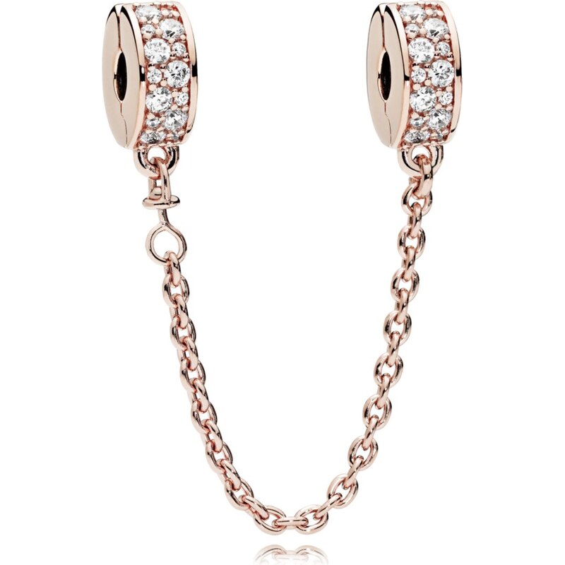 PANDORA bezpečnostní řetízek klipový Zářivá elegance 92572214