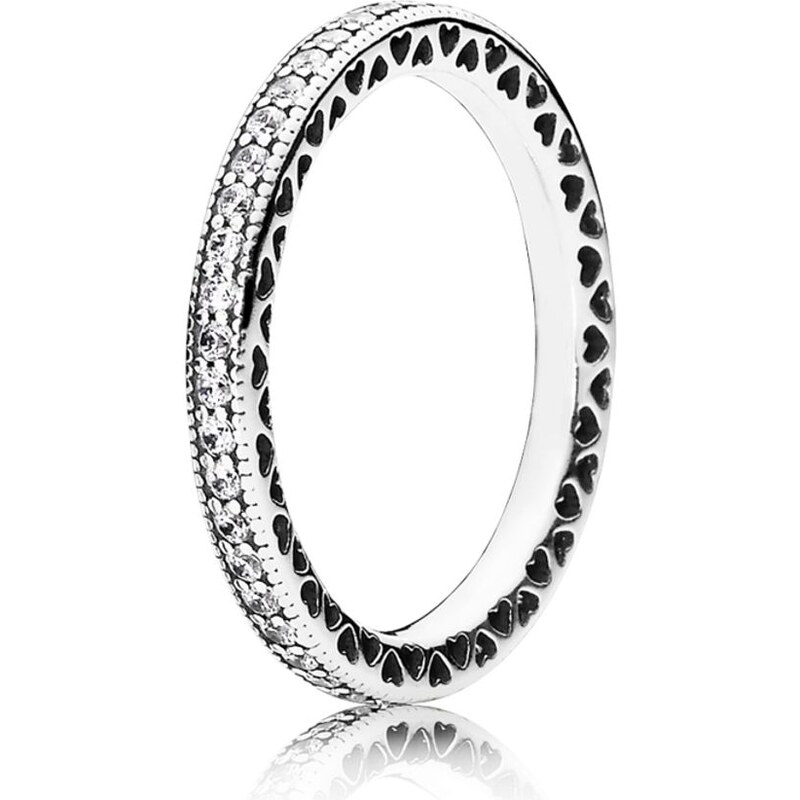 PANDORA stříbrný prsten Srdce PANDORA 92572250
