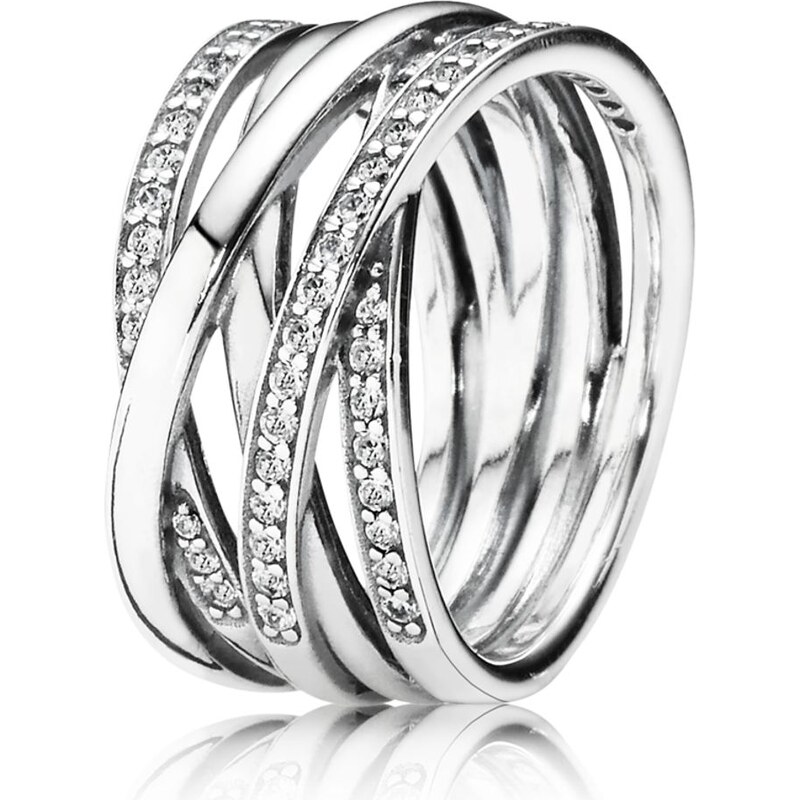 PANDORA stříbrný prsten Propletený 92572254