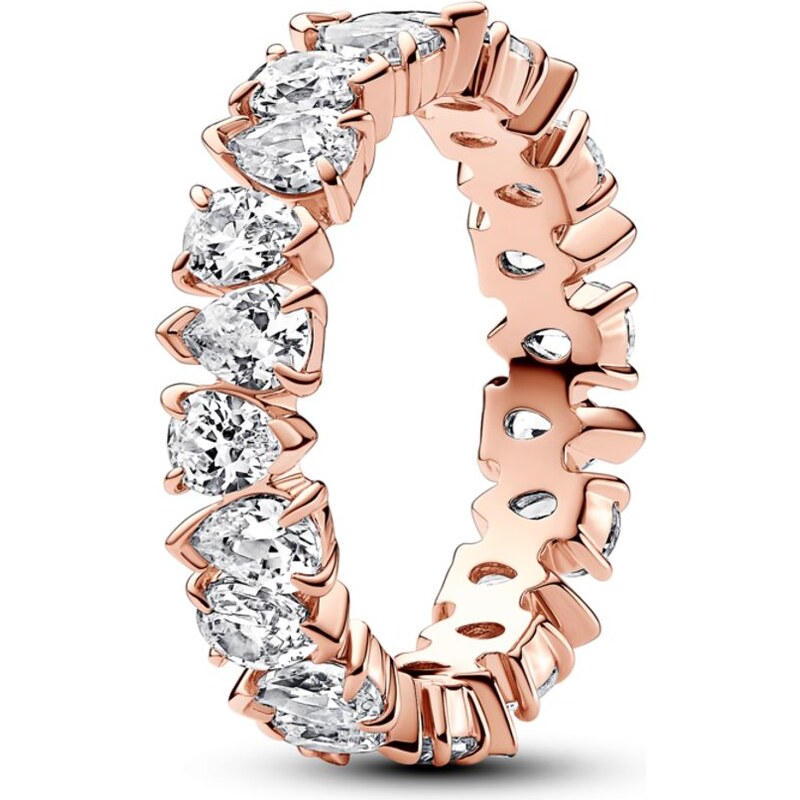 PANDORA prsten Střídavý třpytivý kroužek 92572639