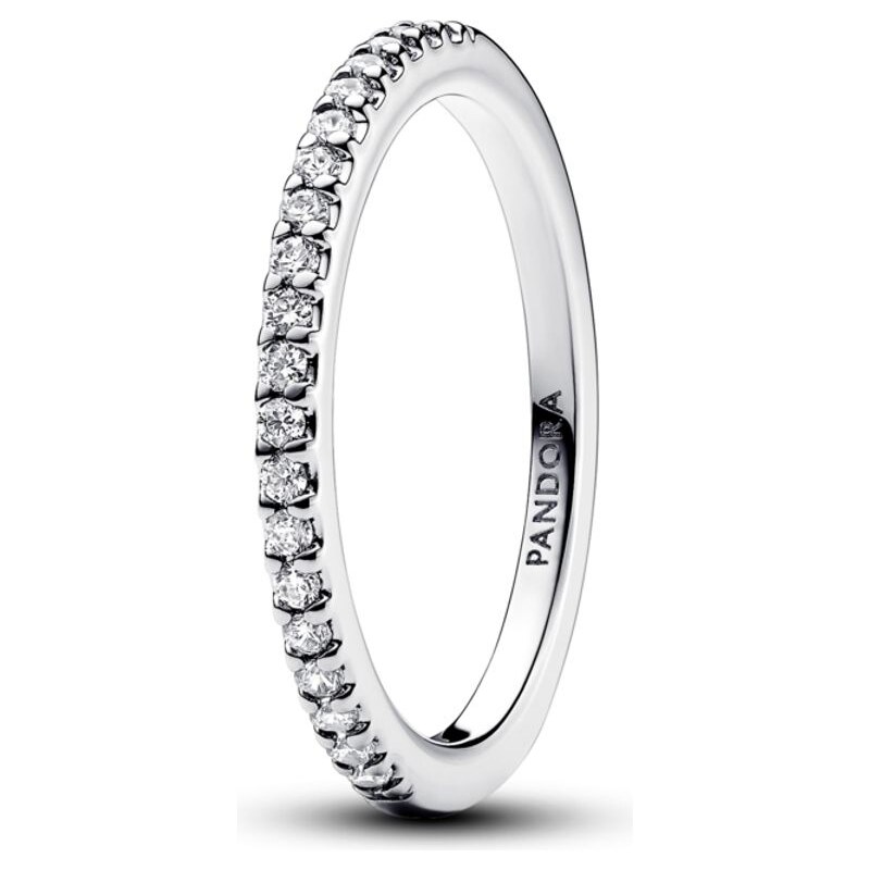 PANDORA stříbrný prsten Třpytivý kroužek 92572637