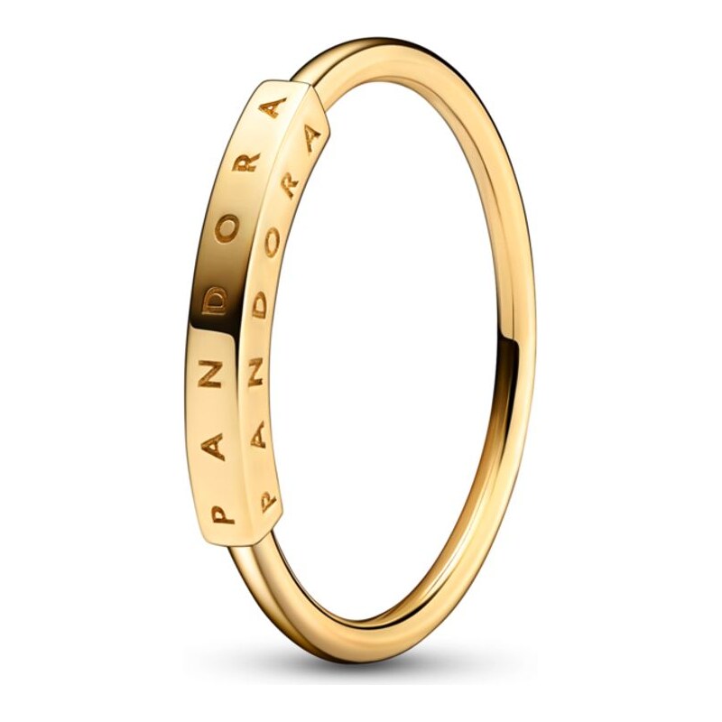 PANDORA zlatý prsten Signature s I-D 92658401