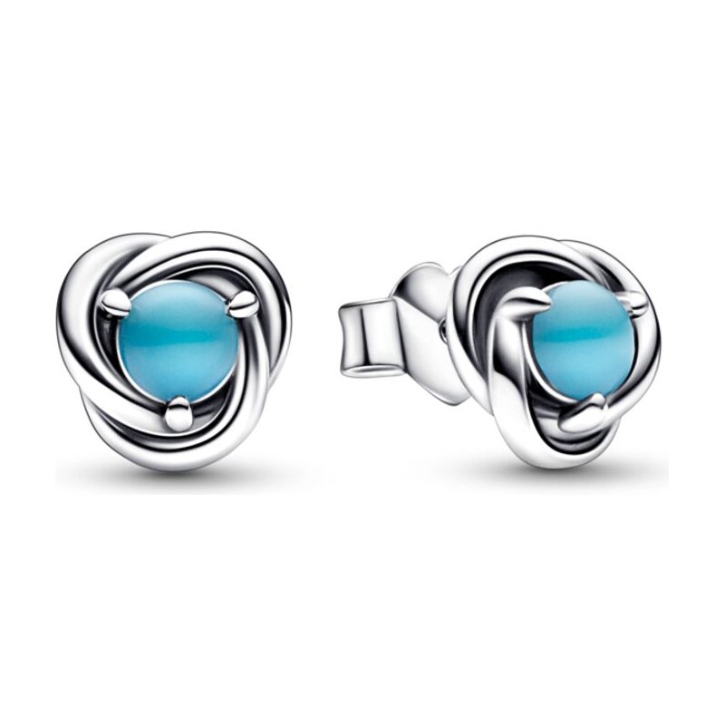 PANDORA náušnice Tyrkysově modrý 92658410