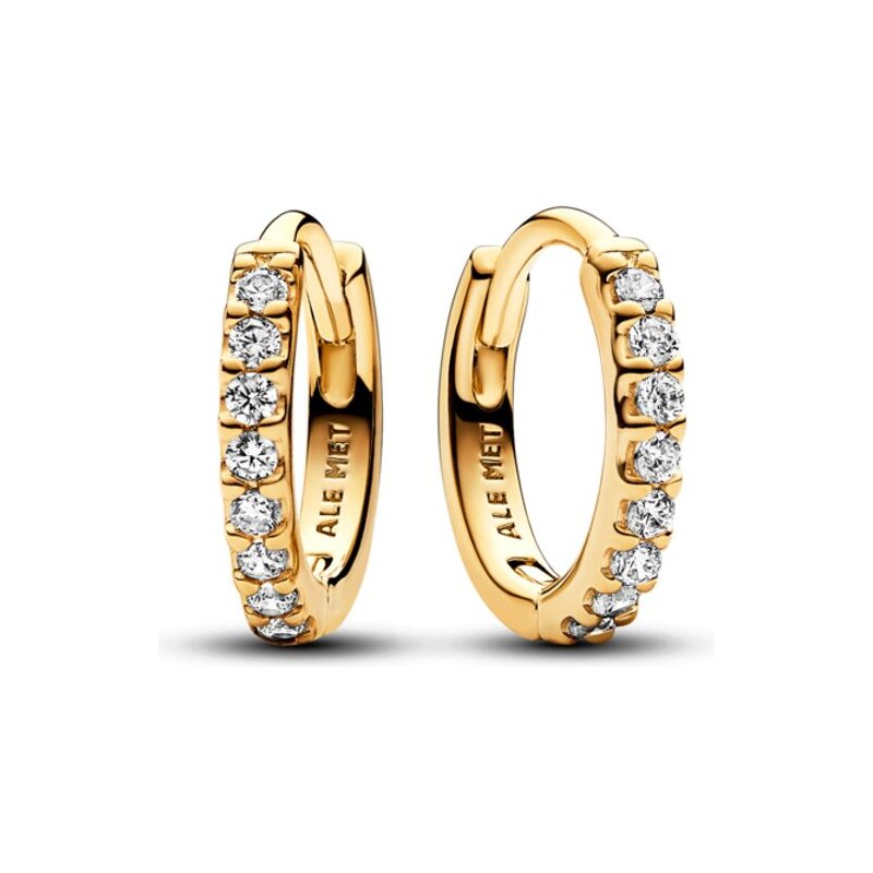 PANDORA náušnice Třpytivé malé kruhové náušnice 92818570