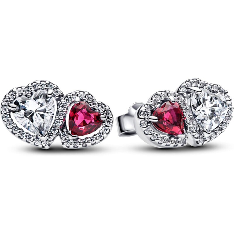 PANDORA Peckové náušnice Srdce s Aureolou 103245979