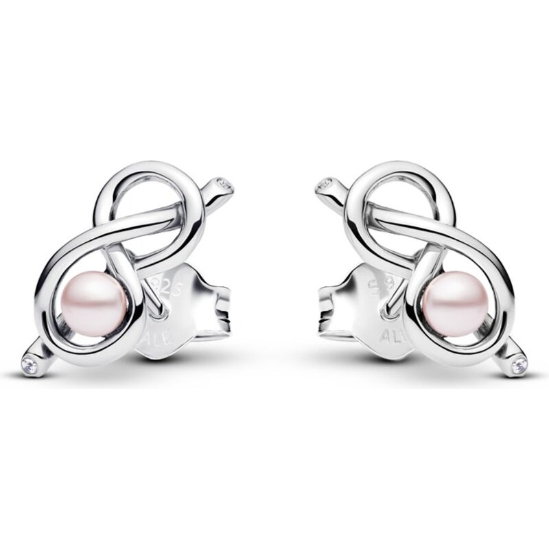 PANDORA Peckové náušnice Uzel nekonečna 105360845