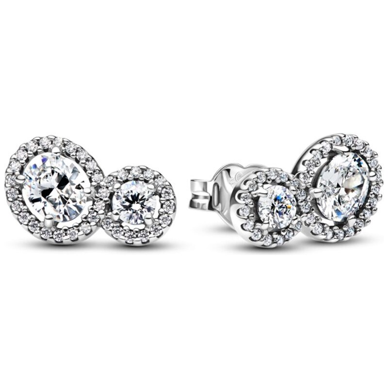 PANDORA Peckové náušnice Objímající aureola 105360846