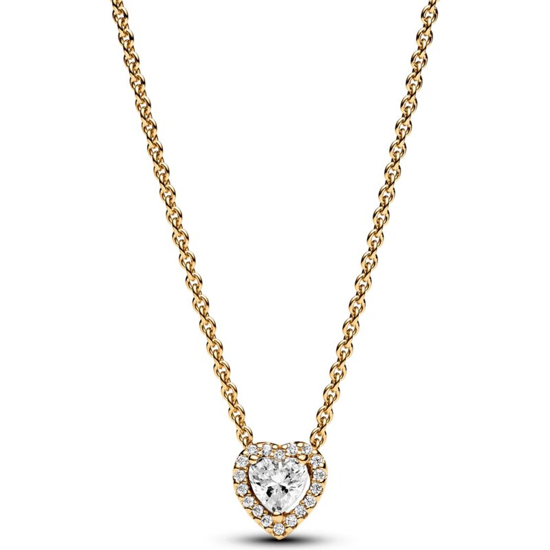 PANDORA náhrdelník s Vyvýšeným třpytivým srdcem 92658648