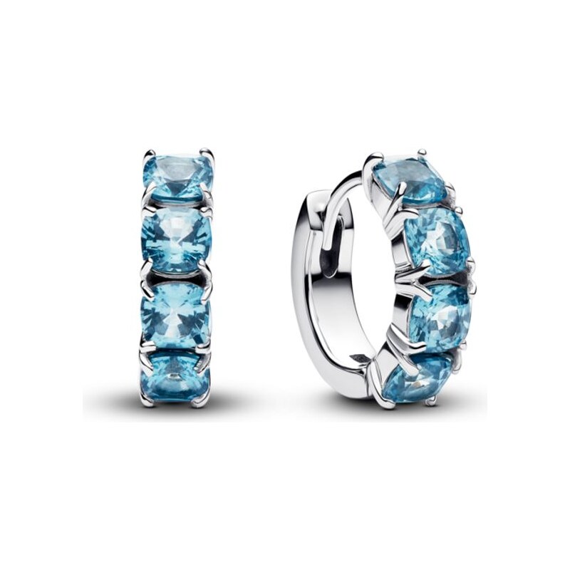 PANDORA Kruhové náušnice modré 106259321