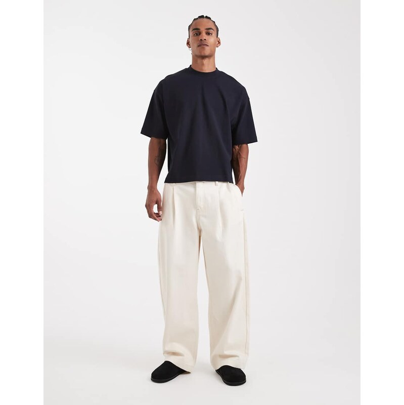ASOS DESIGN Circular Design Collection heavyweight barrel fit