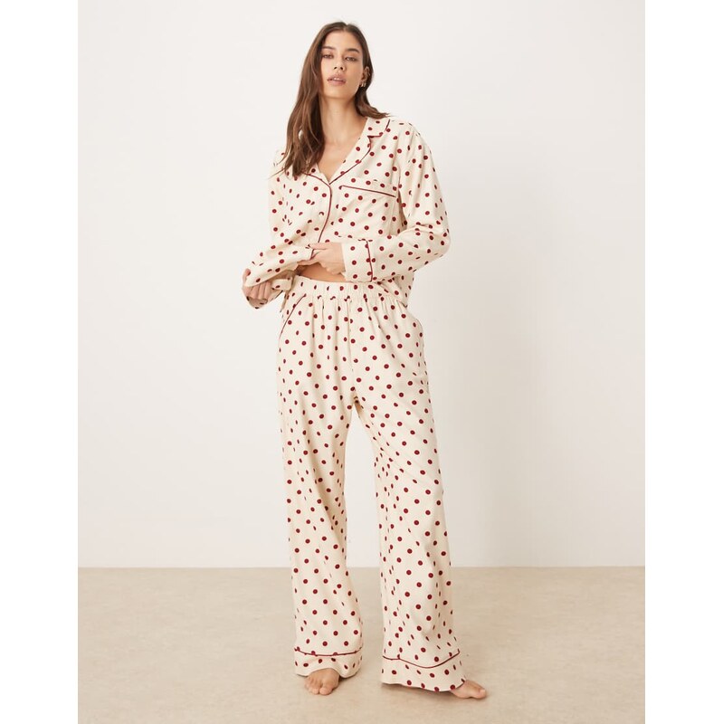 Abercrombie & Fitch flannel high rise boxer pyjama bottoms co