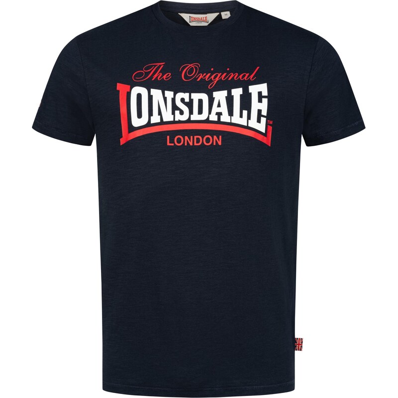 LONSDALE Tričko  Aldingham námořnická modř / červená / bílá