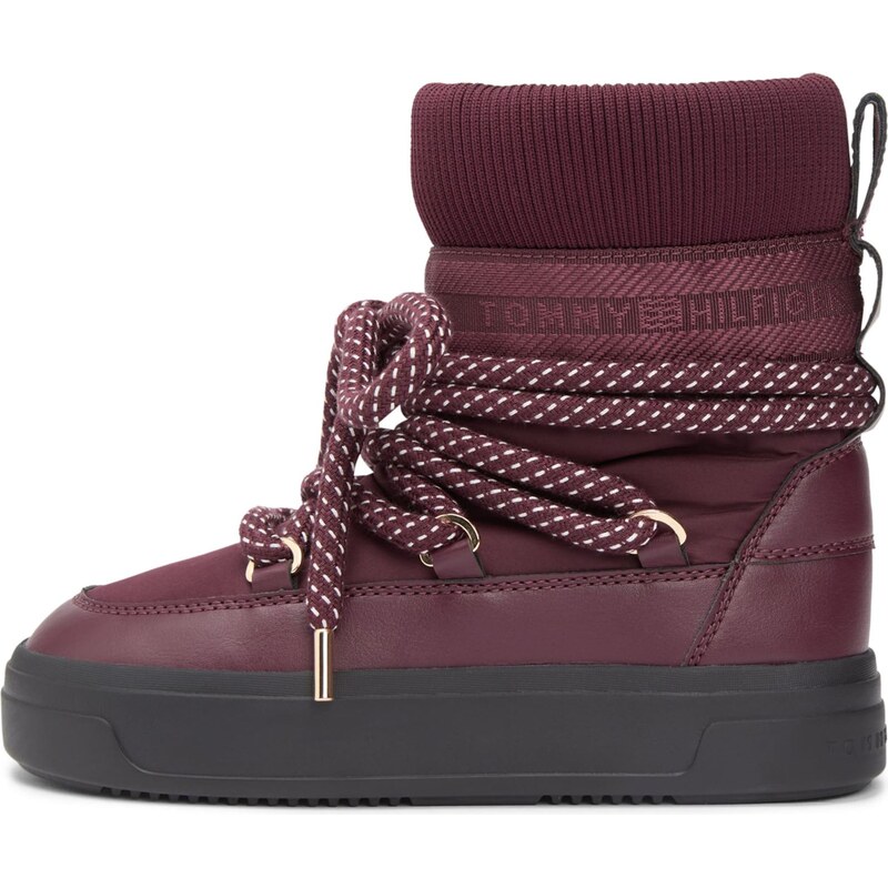 TOMMY HILFIGER Sněhule burgundská červeň 110615898