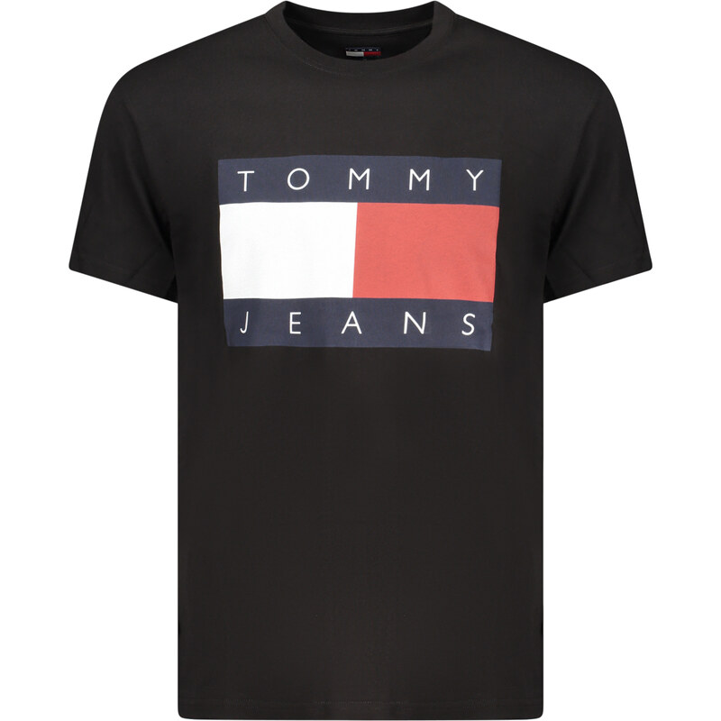 Tommy Hilfiger Černé triko Tommy Jeans