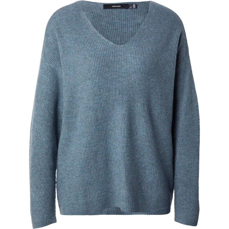 VERO MODA Svetr VMCREWLEFILE modrý melír 110647214
