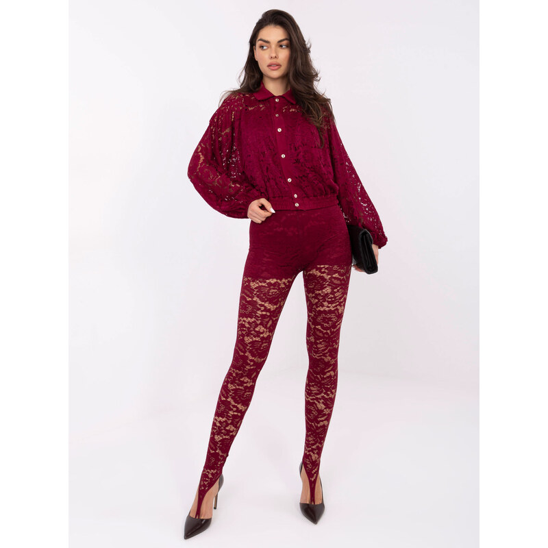 Italy Moda Pants-MI-SP-K87.55-burgundy