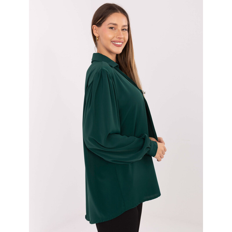 Factory Price Blouse-IT-BZ-28913.17-dark green