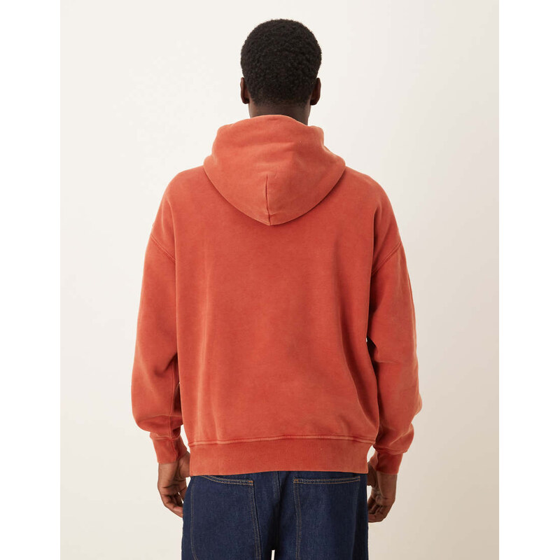 Abercrombie & Fitch western graphic hoodie in red
