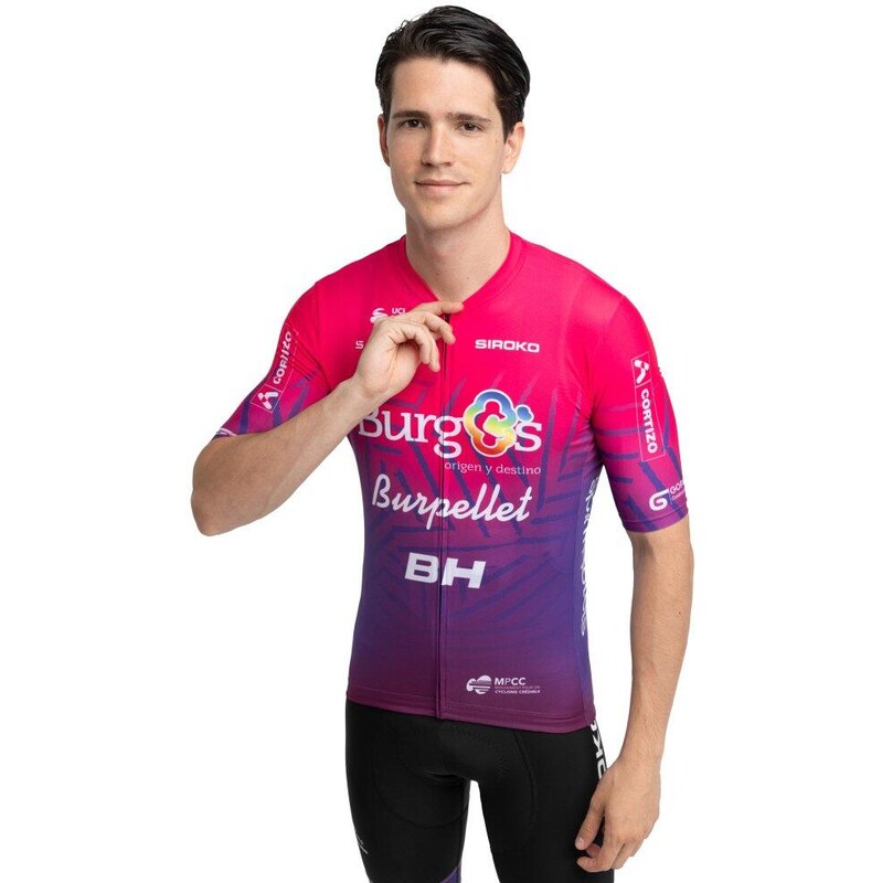 SIROKO Pánský cyklistický dres s krátkým rukávem burgos burpellet bh x 110619770