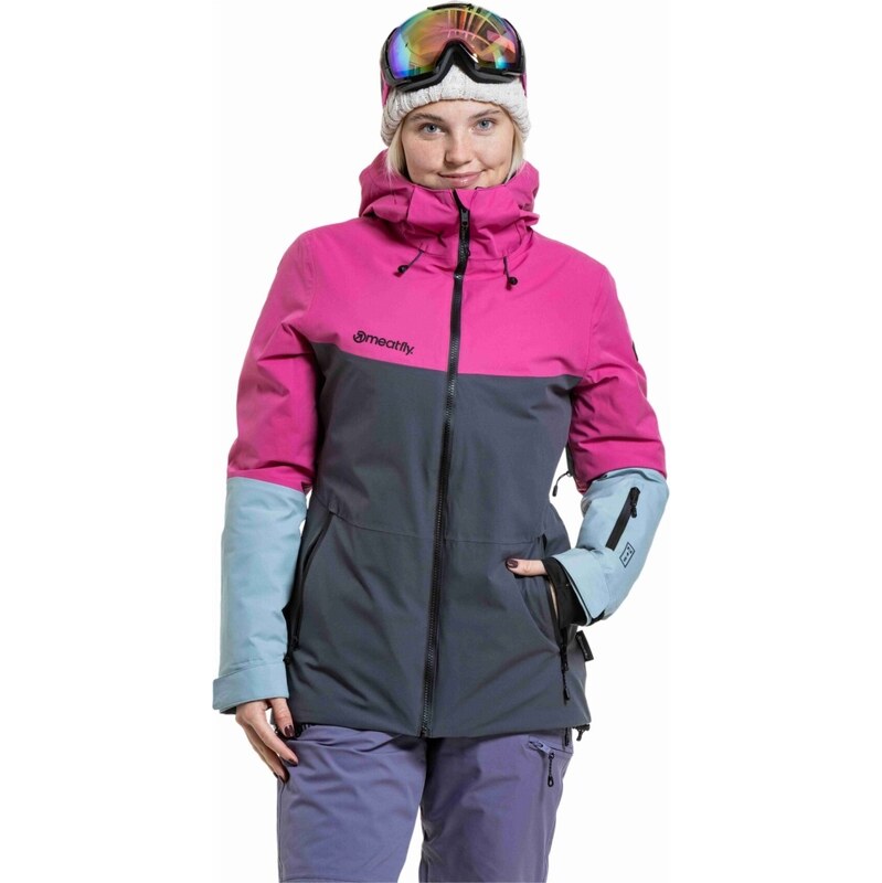 Dámská SNB & SKI bunda Meatfly Kirsten růžová/tmavě šedá