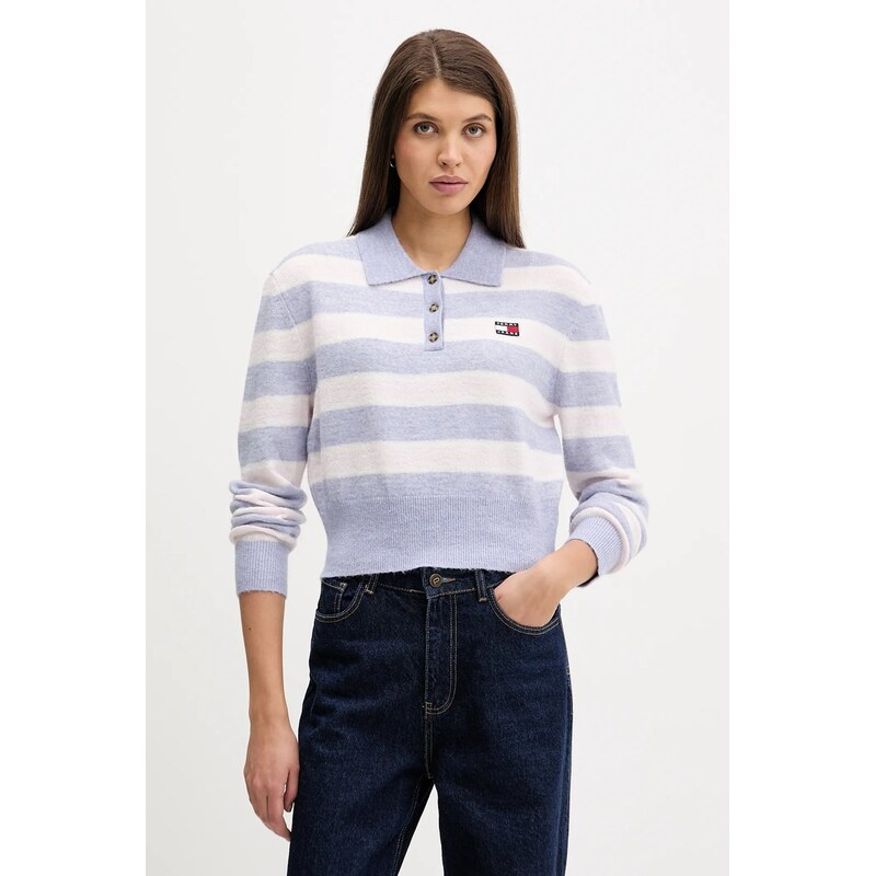 Tommy Jeans Svetr s příměsí alpakové vlny Tommy Jeans