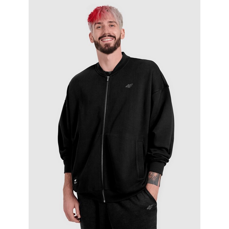 Pánská oversize bomber mikina 4F x Tomasz Fornal - černá