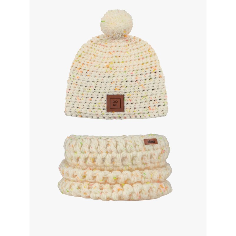 DOKE Set háčkovaný kulich Neon tweed 110632545
