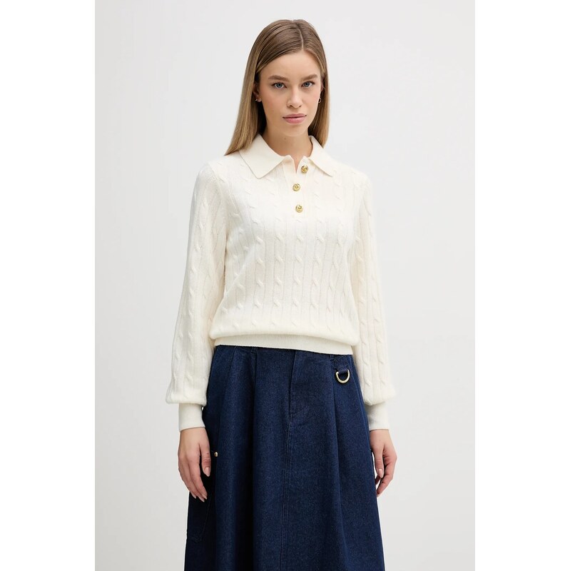 Svetr s příměsí vlny Barbour Evie 110635749