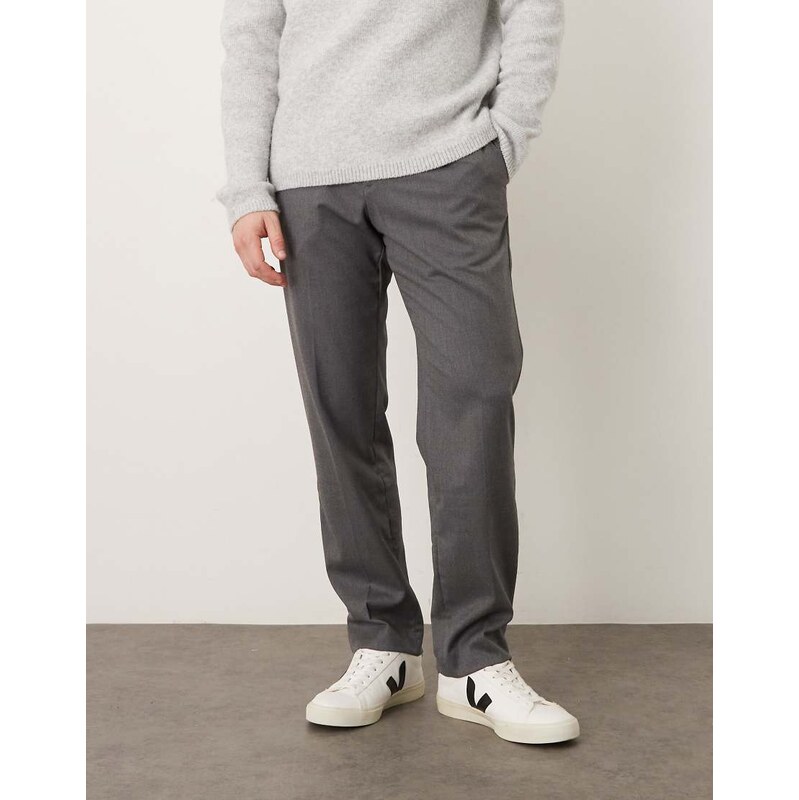 Mango classic tailored trouser in grey