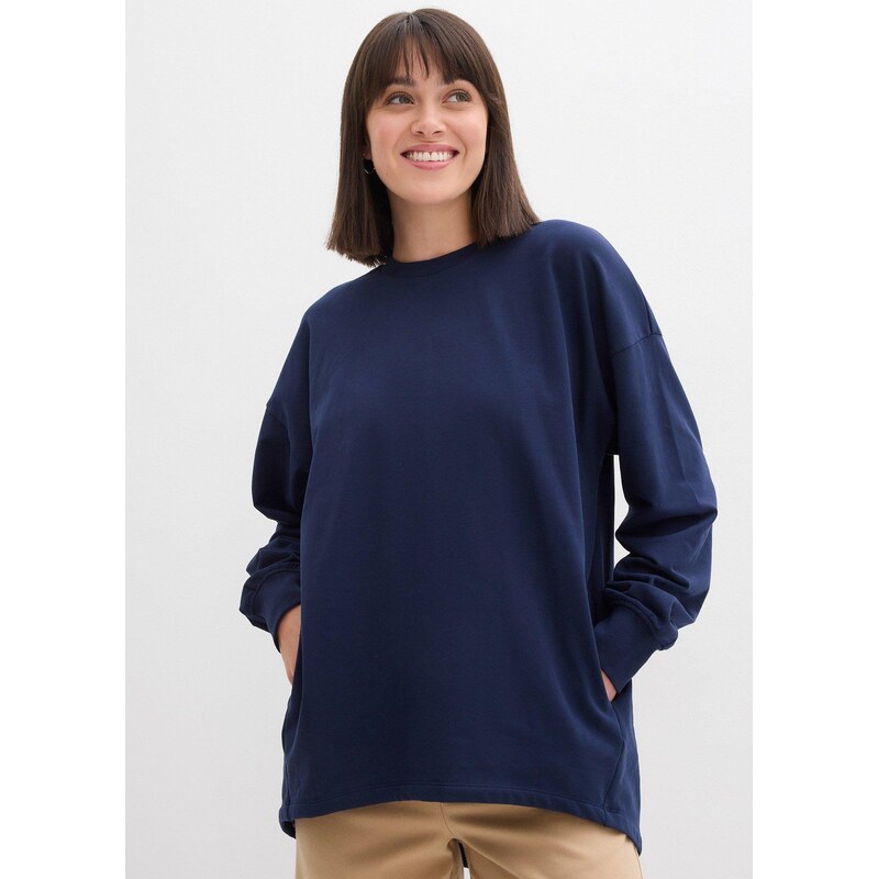 bonprix Oversized mikina modrá Žena