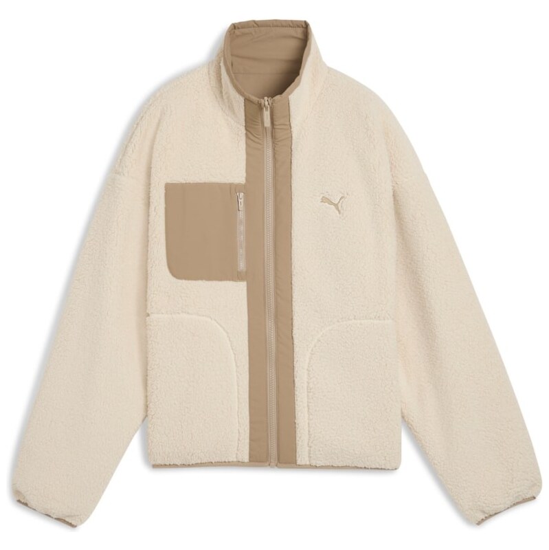 Puma Reversible Hybrid Sherpa Jacket white