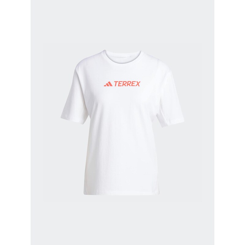 ADIDAS TERREX Funkční tričko červená / bílá