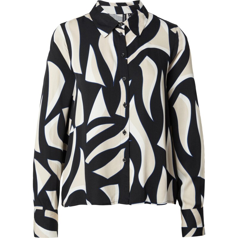 VERO MODA Halenka VMCINDY REGINA modrá / šedá / černá / bílá