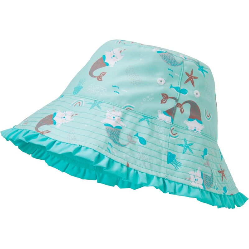 PLAYSHOES Klobouk tyrkysová / nefritová / tmavě oranžová / bílá