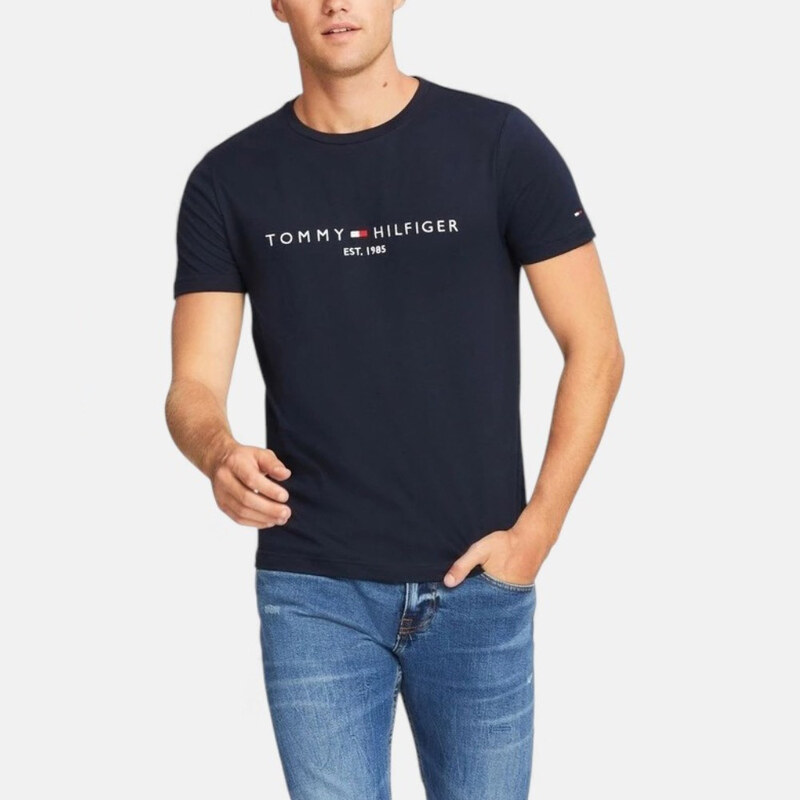 Pánské tmavě modré triko Tommy Hilfiger M56550