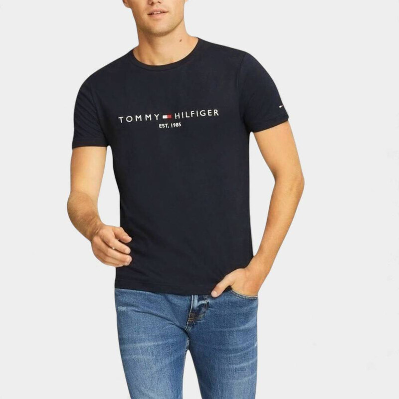 Pánské černé triko Tommy Hilfiger M56552