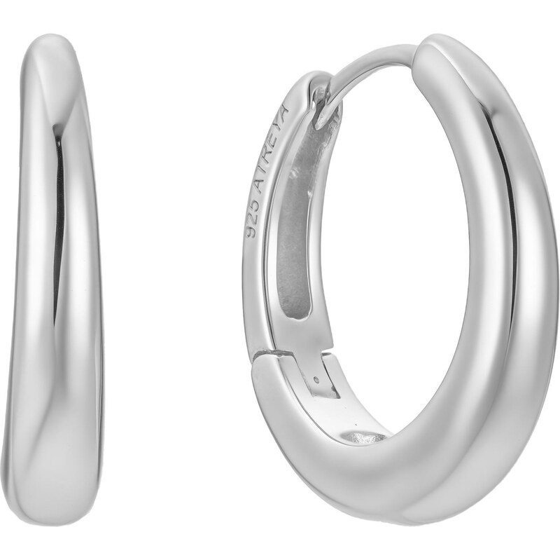 Atreya Stříbrné kruhové náušnice Classic Slim Hoops - Prémiová edice 110665622