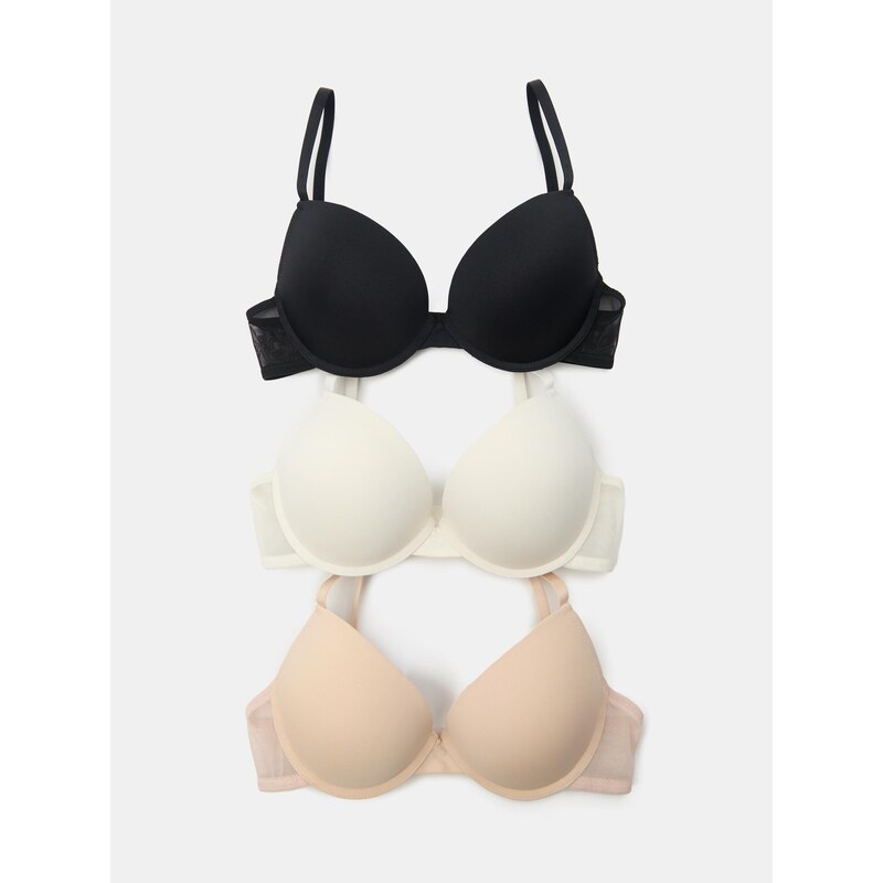Sinsay - Push-up podprsenka 3 pack - vícebarevná 107835157