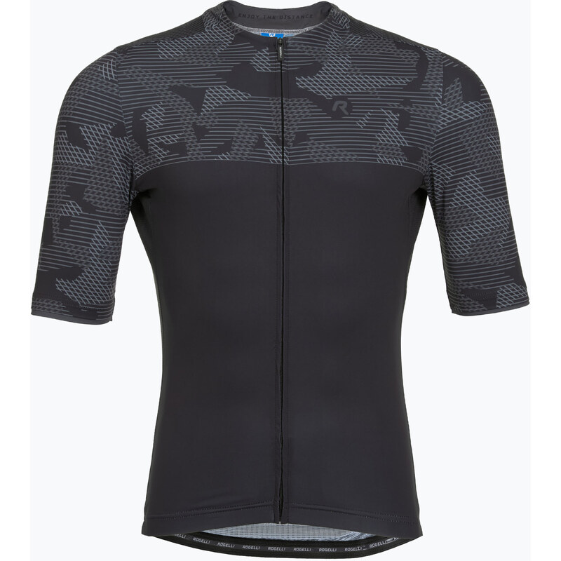Pánský cyklistický dres Rogelli Camo Jersey black/grey