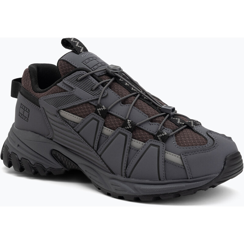 Pánské boty Tommy Jeans Outdoor Runner washed black/black walnut