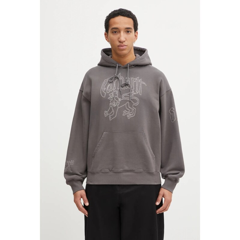 Bavlněná mikina Carhartt WIP Hooded Hackwork Sweat