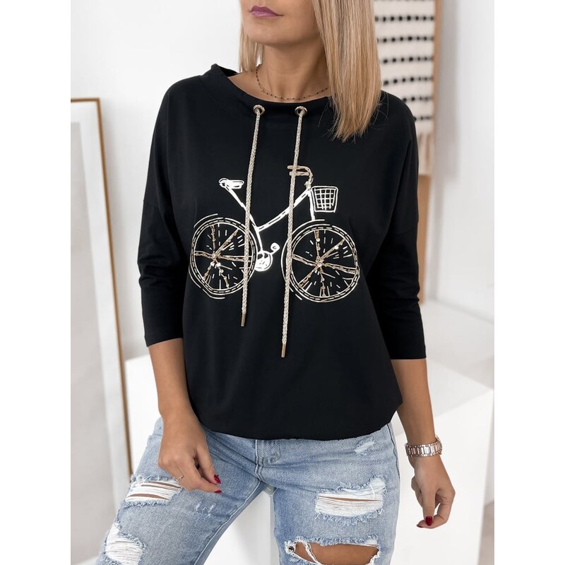 Fashionweek Dámská halenka s potiskem UB-BICYCLE