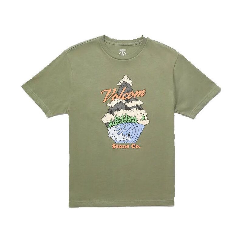 Volcom TRIKO VOCOM Bb Pnw S/S KIDS - zeená -
