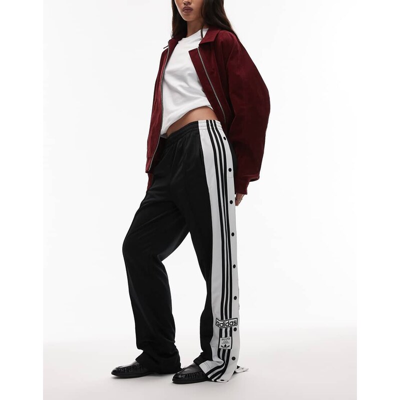 adidas Originals Adibreak track pants in black and white 110670753