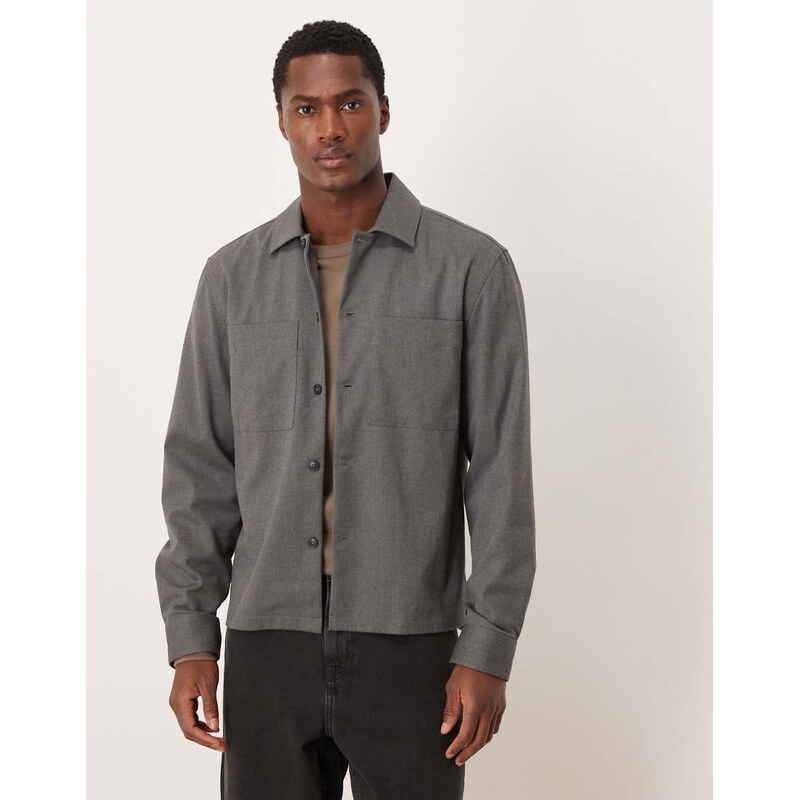 Mango overshirt in grey