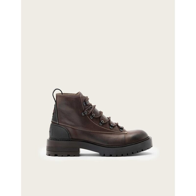 Allsaints Mccoy hiking boot in brown