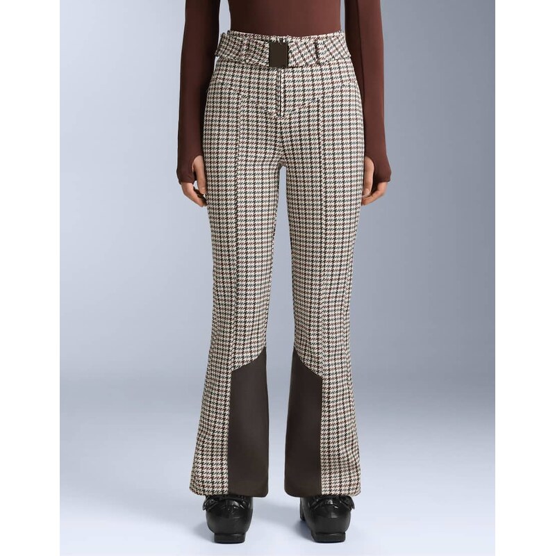 OYSHO Water-resistant printed high rise flare stretch ski