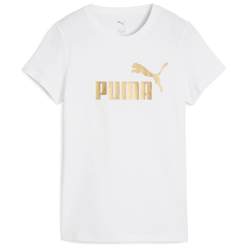 Puma Essential Metallic No. 1 Logo Tee white 105392836